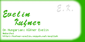 evelin kufner business card
